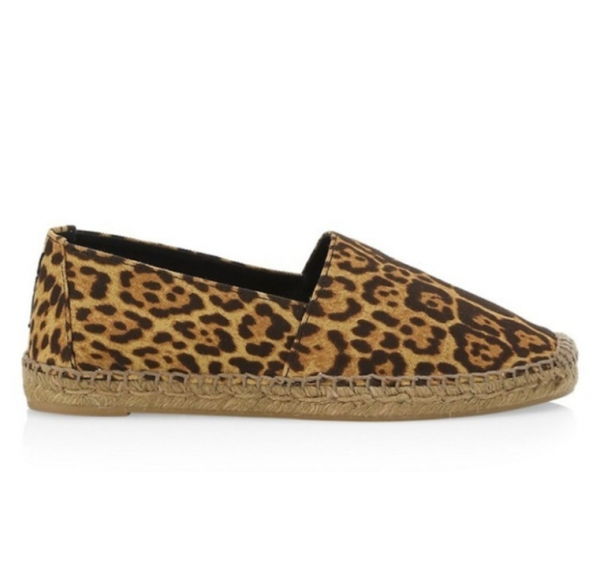 Espadrilles dengan motif animal print